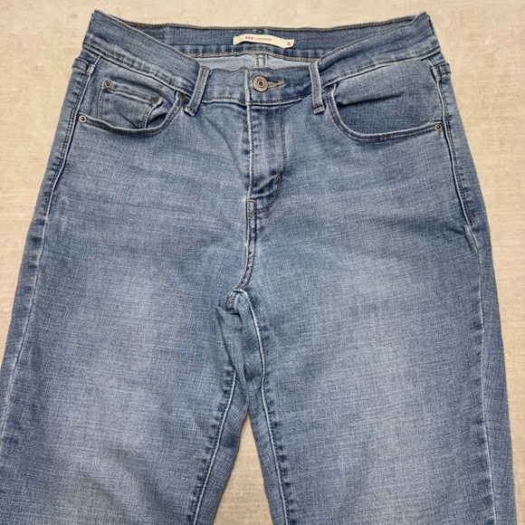Levis 505 Straight Leg Long Tall Denim Jeans Womens Size 6 28Wx34L - Picture 9 of 9